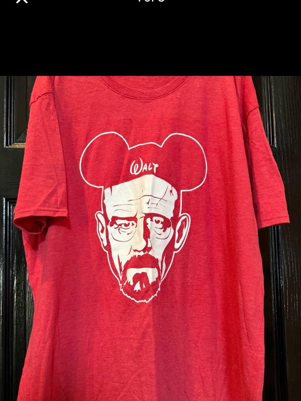 Anvil Red Breaking Bad / Disney  'Walt' Graphic Short-Sleeve T-Shirt